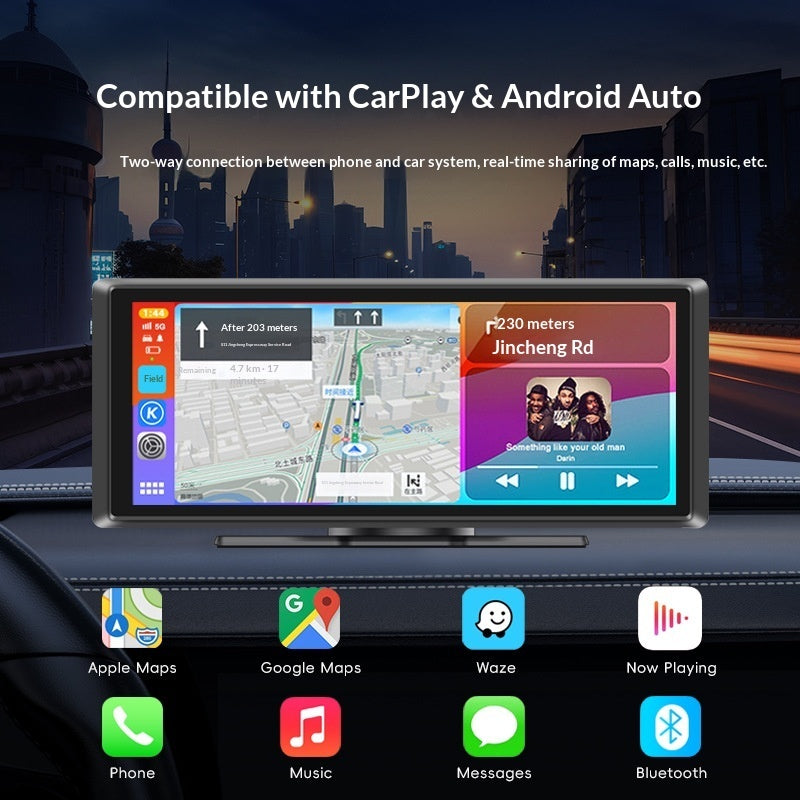 Portable CarPlay Display for Apple iPhone & Android Auto